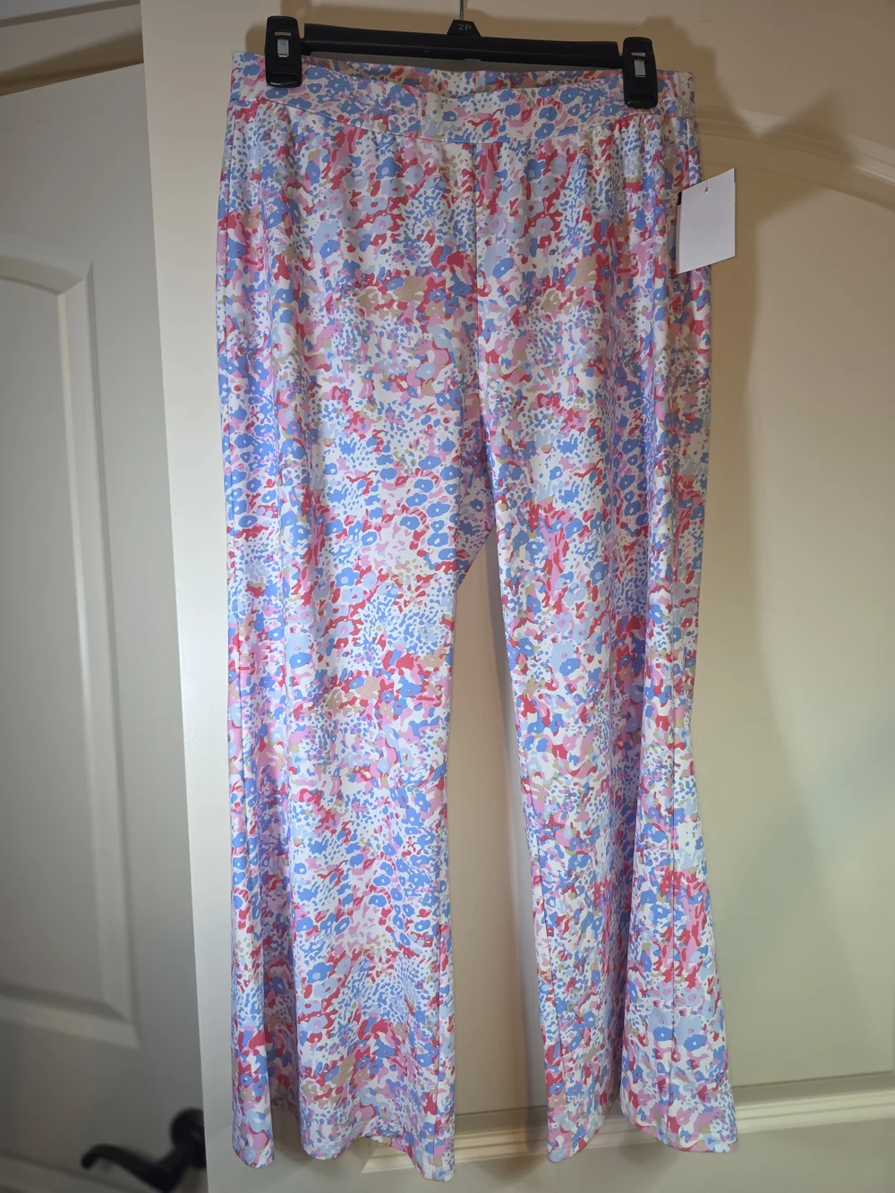 NWOT Jude Connally Pastel Floral Wide-Leg Pants - Pink, Blue, White,